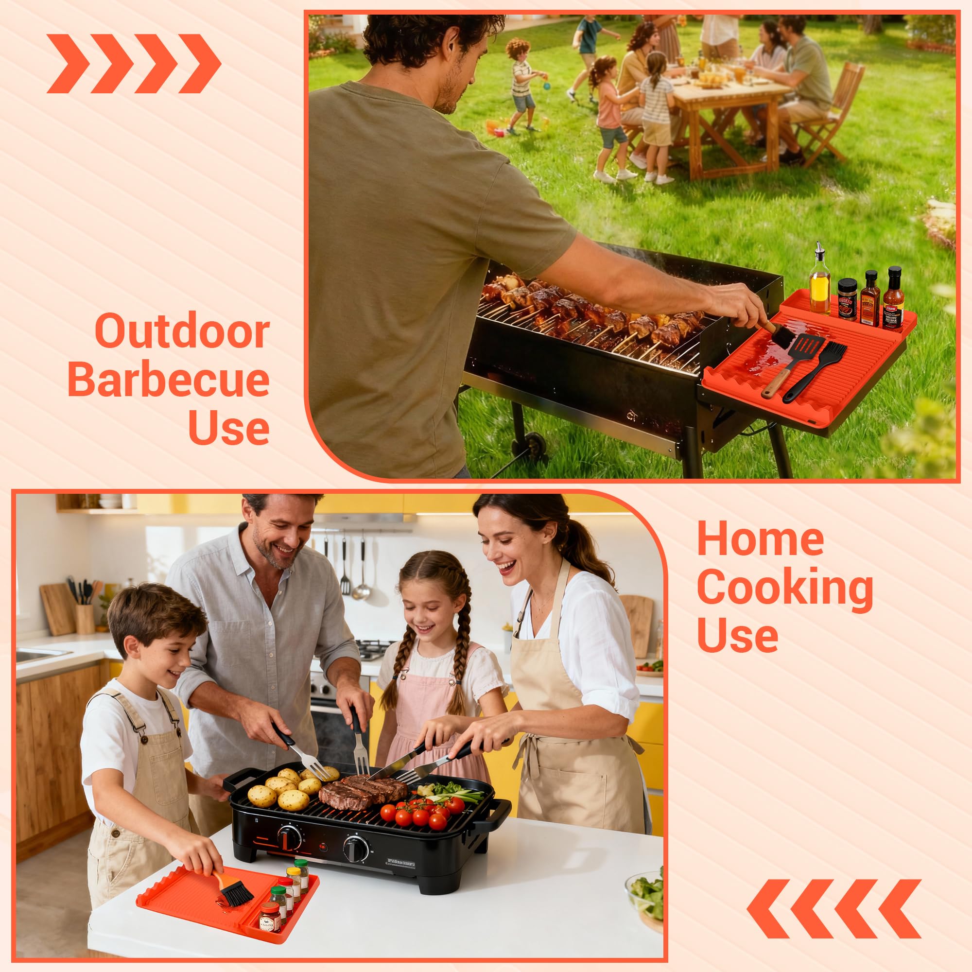 WZGUSXN gift-ready grill mat set is ideal for outdoor cooks.