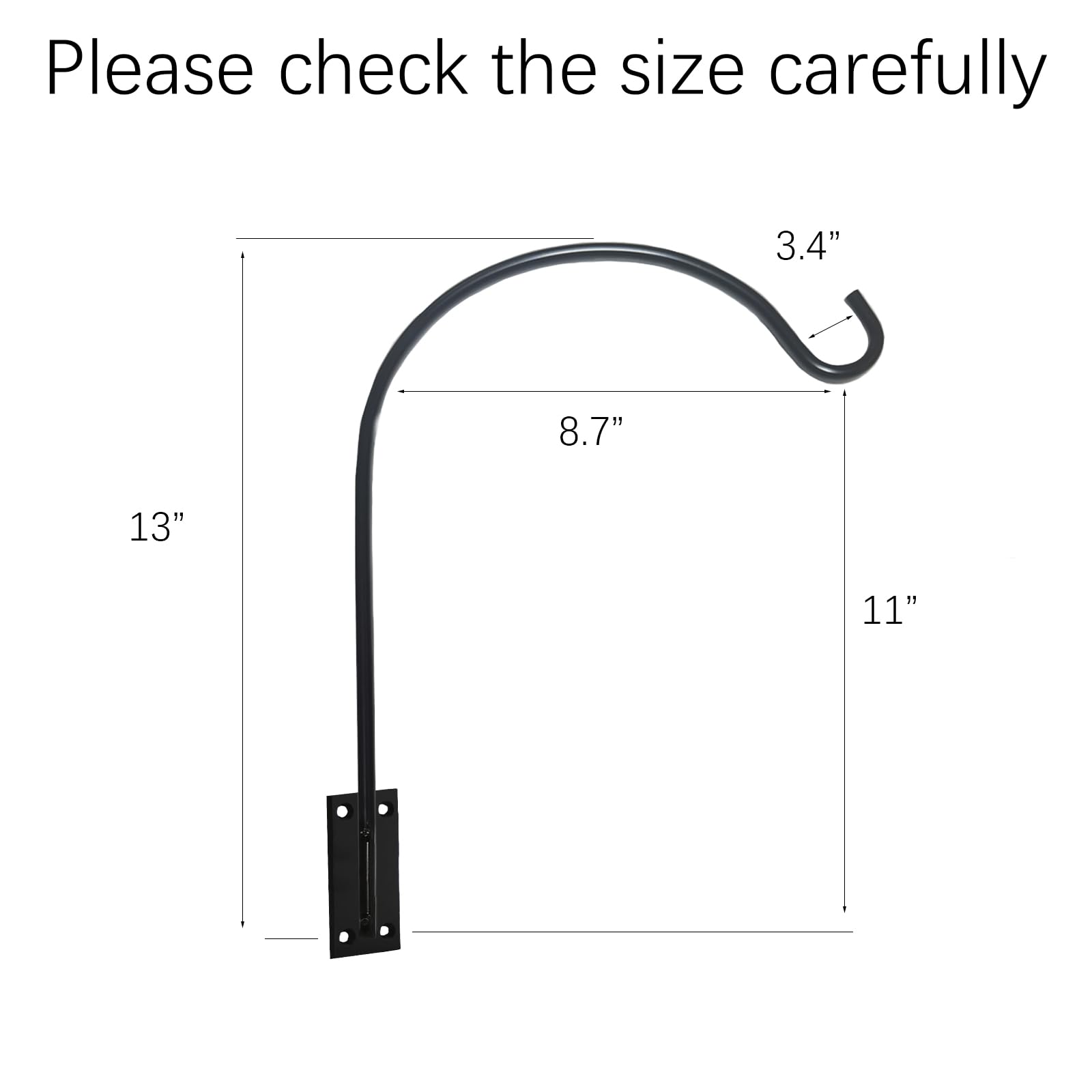 WZMYO wall-mounted hook keeps heavy items secure and organized on balconies.