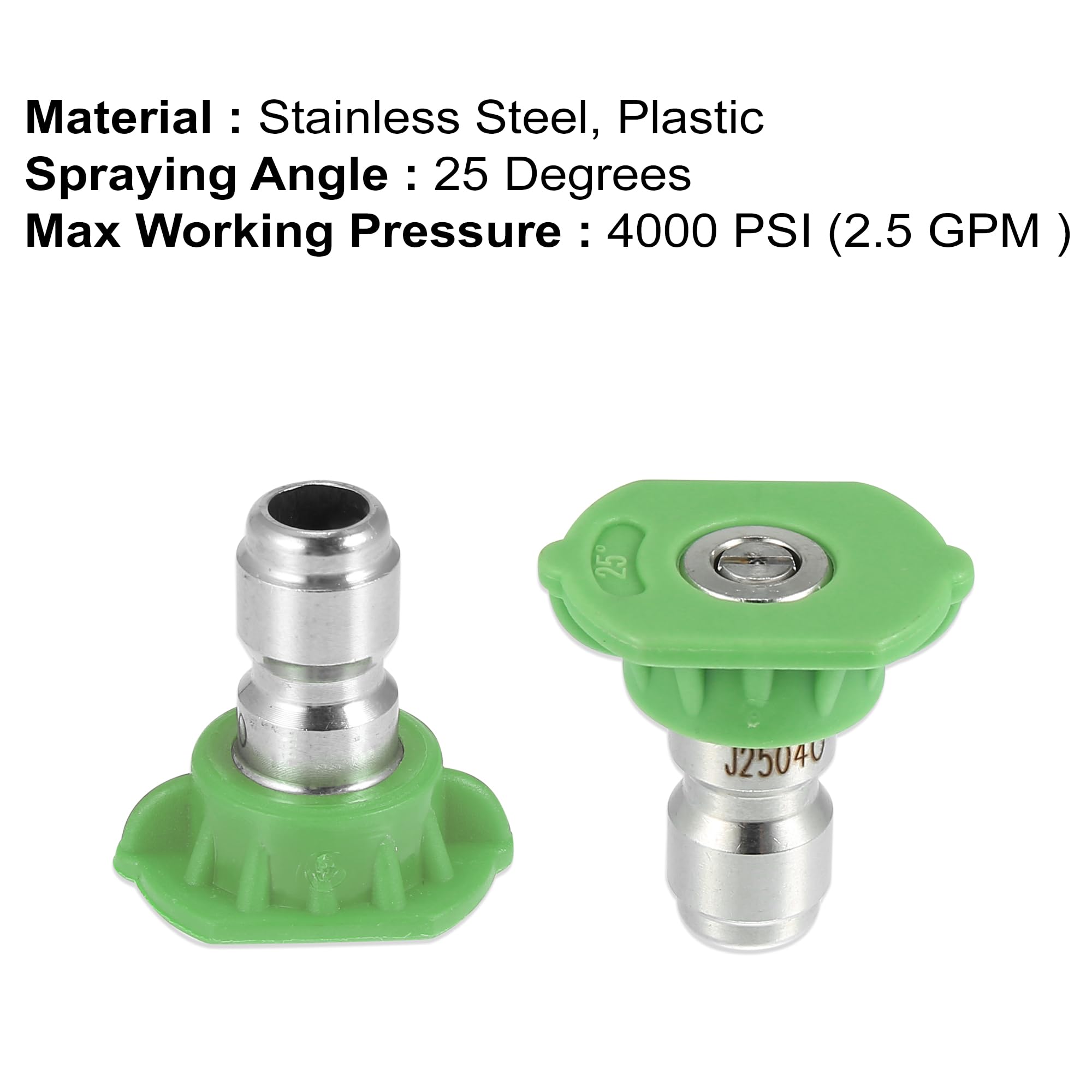 X AUTOHAUX durable green nozzle made of stainless steel and plastic materials