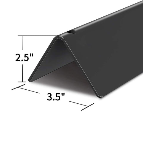 X Home flavorizer bar 15.3-inch side view shows durable porcelain-enameled steel construction.