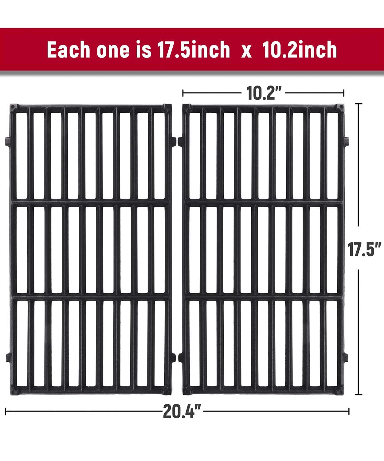 X Home grill grates for Weber Spirit E S210 front mounted fit