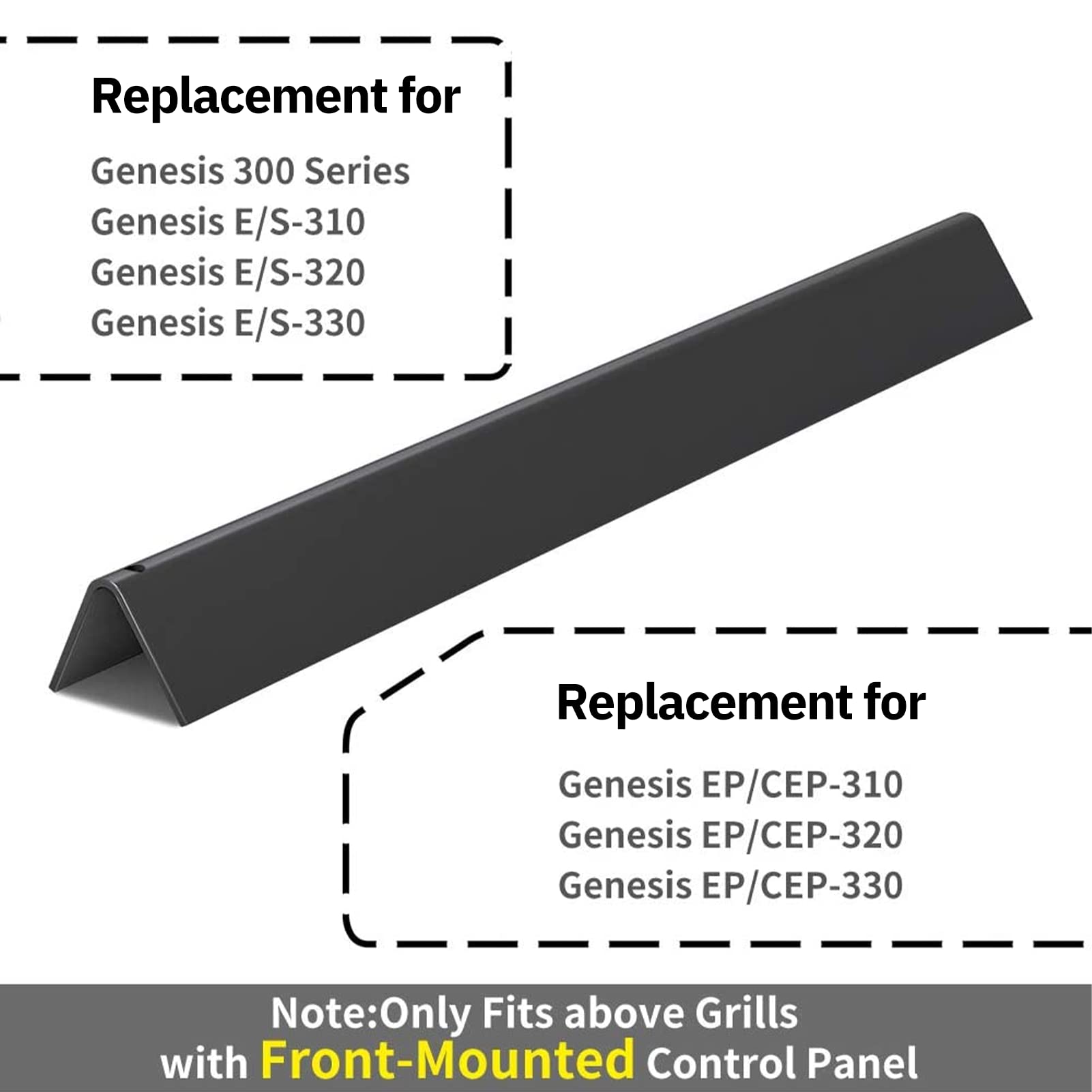 X Home porcelain-enameled steel bars for durable grilling surfaces.