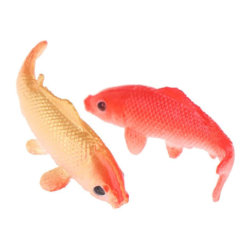 X Hot Popcorn detailed koi fish figures, ideal for dioramas and crafts.