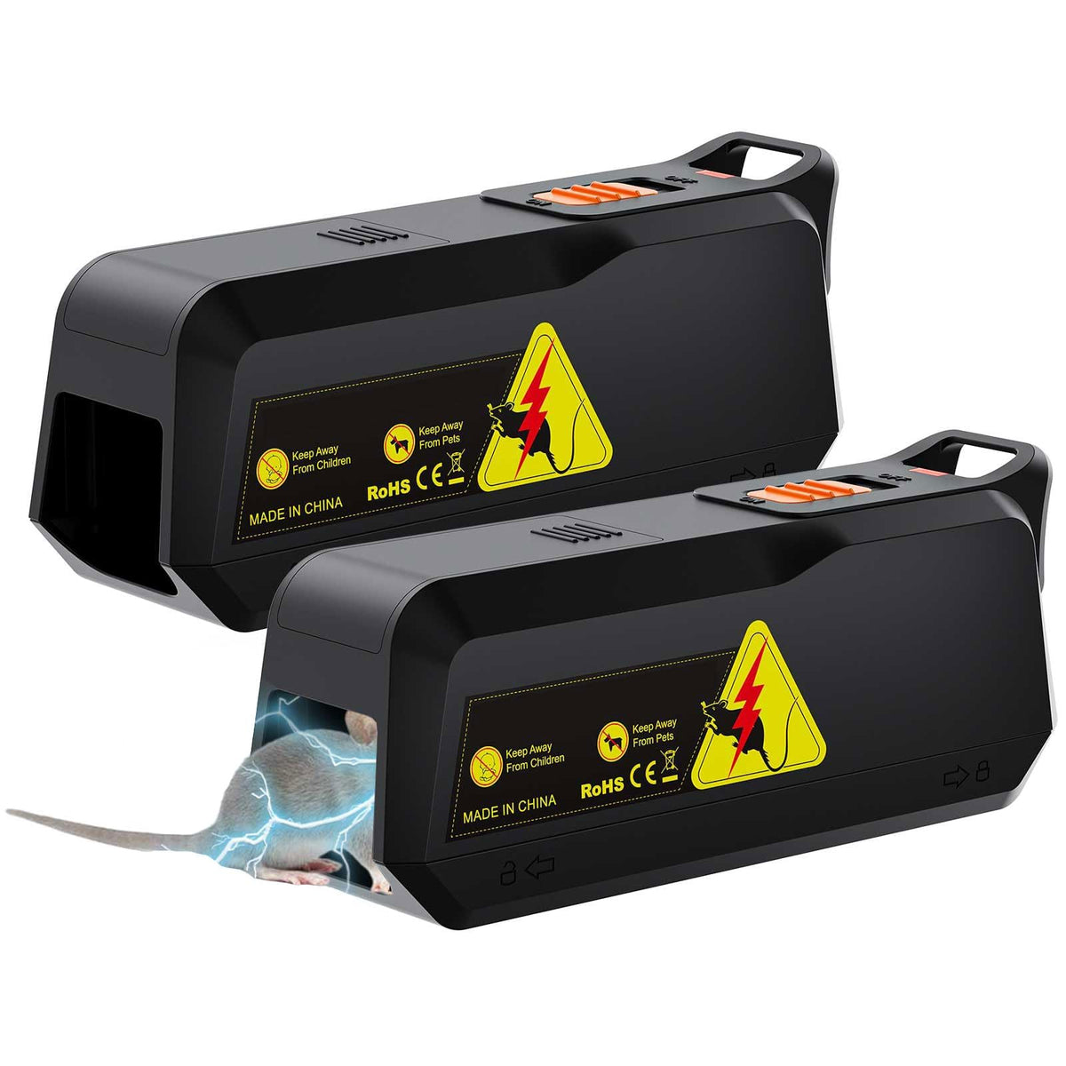 X-octenol electric mouse trap plate close-up showing quick contact