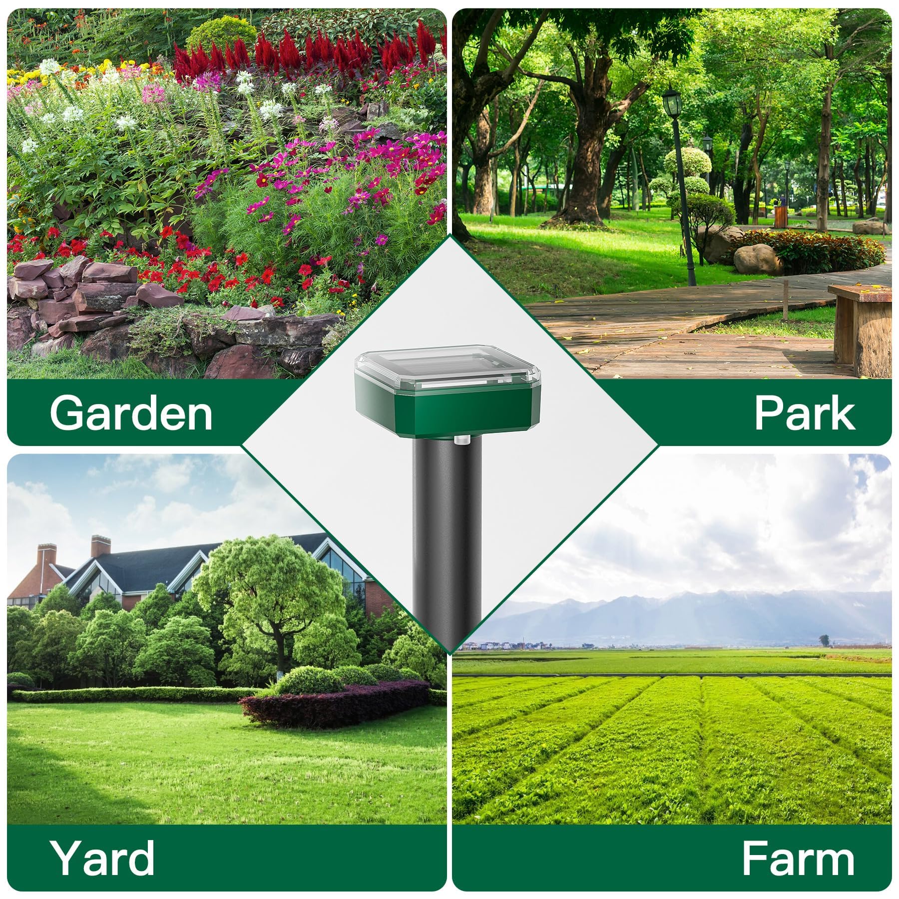 X-octenol mole repellent solar stake packaging contents view