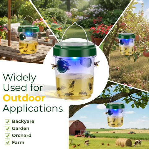 X-octenol Wasp Trap ideal for gardens, patios, backyards, and campsites