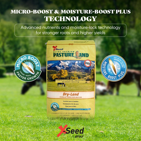 X-Seed Micro-Boost enhances germination and early root development for quicker forage