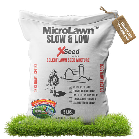 X-Seed Micro-Lawn starter bag front view for easy lawn establishment.