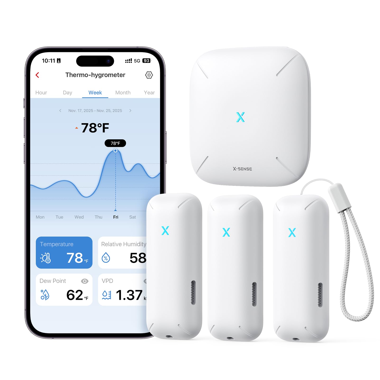 X-Sense 2.0 base station centralizes home humidity monitoring across the house