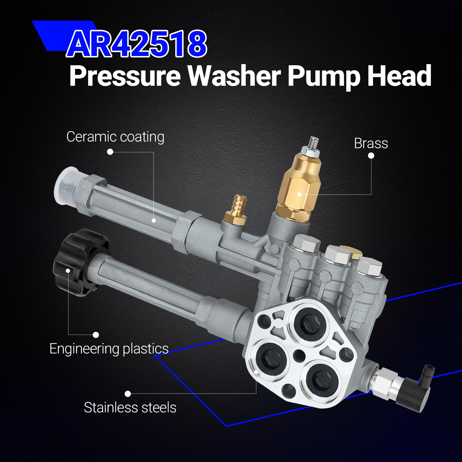 X4XZ pump head unloader assembly for easier maintenance