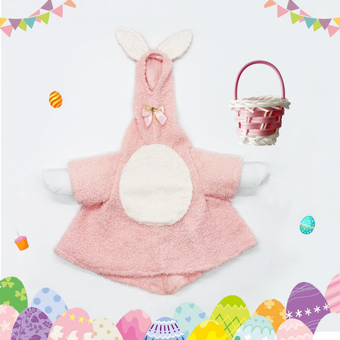 XAKNXGU Easter Bunny Outfit on a 23-inch goose, side view, adds playful seasonal character.