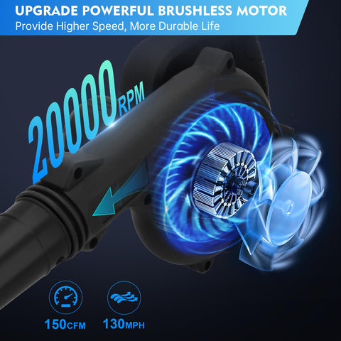 Xamanabu leaf blower nozzle attachment enabling precise debris directing.