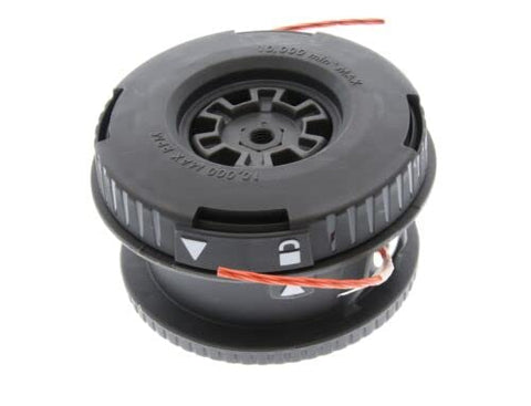 Xamily Ryobi Reel Easy+ installation guide view highlights straight shaft compatibility for easy mounting.