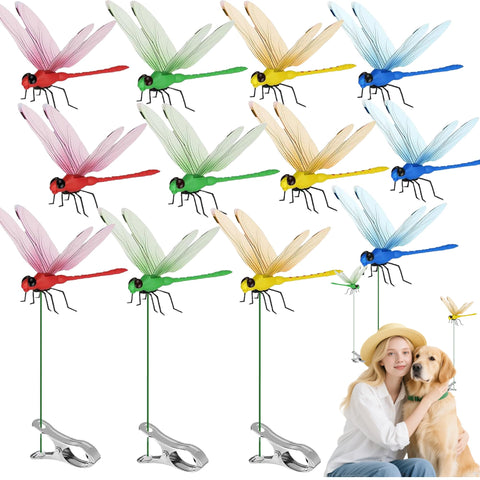 Xandova dragonfly clip bug repellent multicolor set for versatile indoor and outdoor decor