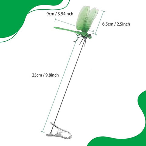 Xandova dragonfly garden stake decor in 4 colors enhances yard ambiance