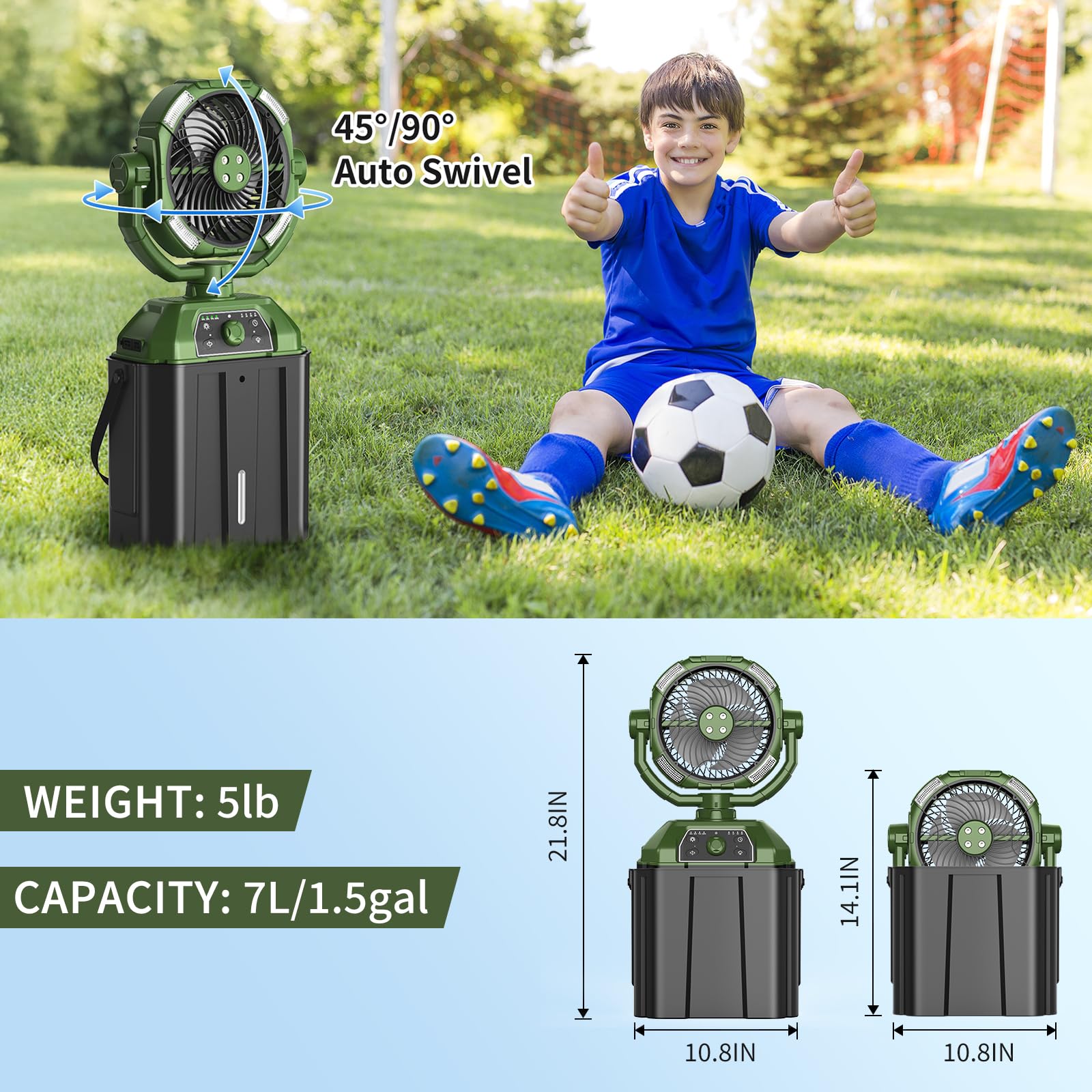 XAP 25000mAh rechargeable battery powers long outdoor sessions