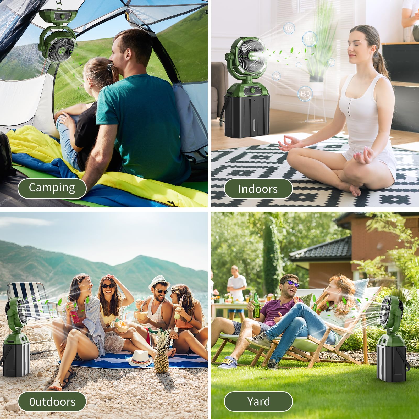 XAP outdoor misting fan brightens patios and beaches during outdoor gatherings