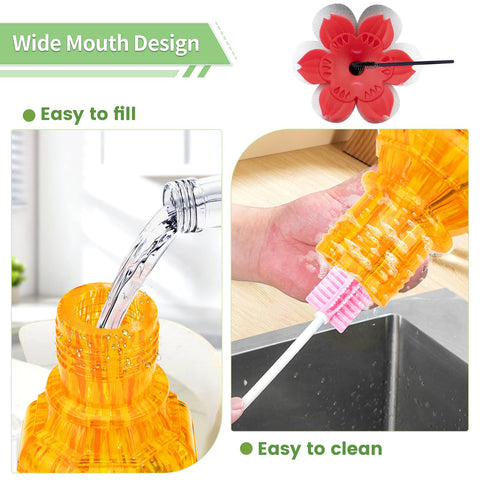 XAROO orange garden decor feeder enhances outdoor spaces