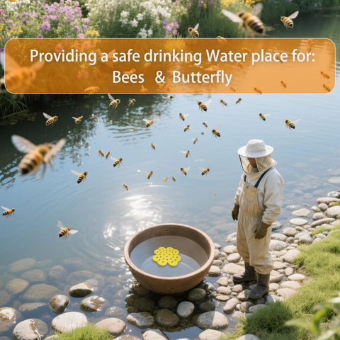 Xaspac patio garden floating islands add charm and hydration for outdoor spaces.