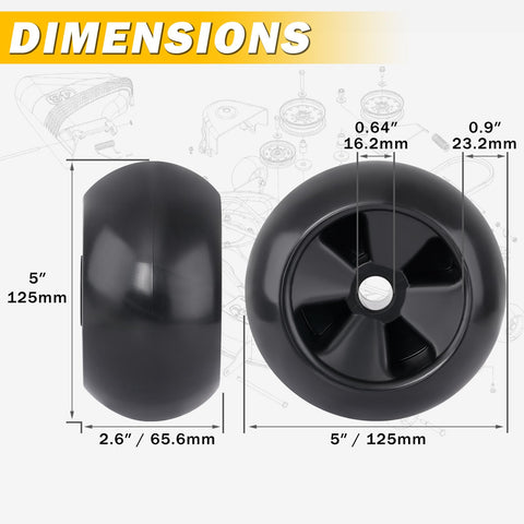 XaXmTee easy-installation deck wheels with simple replacement steps