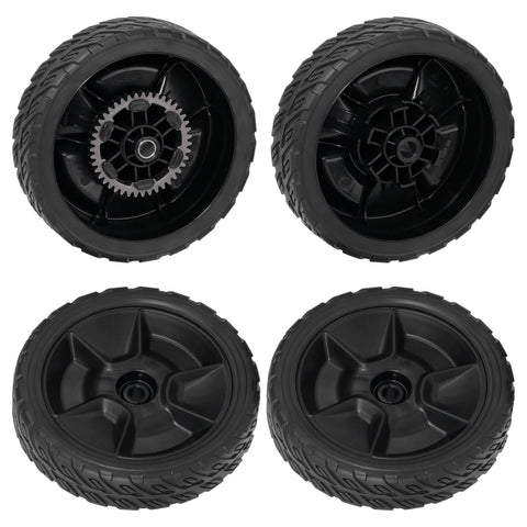 XaXmTee HRN216 rear wheel 8in with strong traction for mowing.