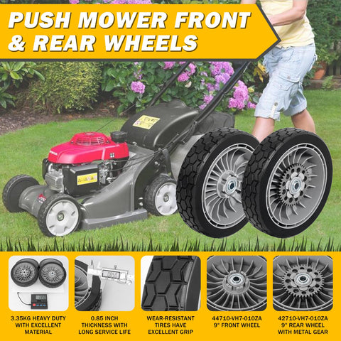 XaXmTee HRX217 wheel kit – rear view highlights durable gears.