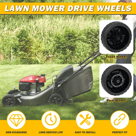 XaXmTee wheels kit for HRN216 shown as a simple replacement.