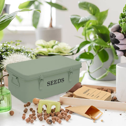 Xbopetda seed-box safety lock keeps contents protected from pests.