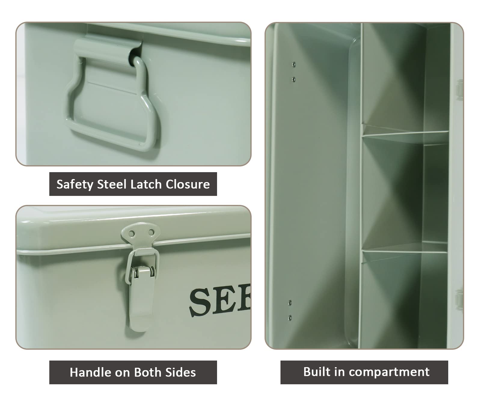 Xbopetda seed box shows four compartments for varied seed sizes.