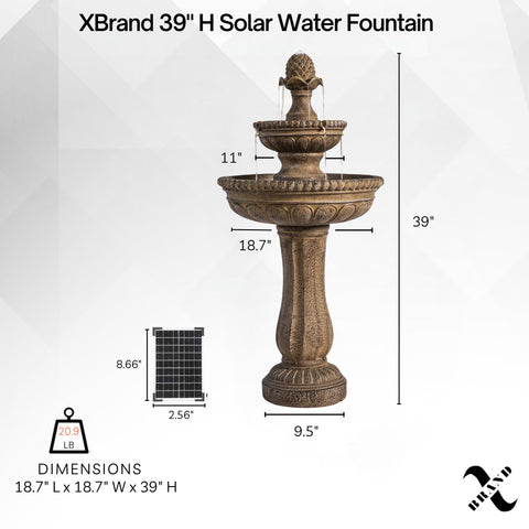 XBrand easy maintenance features keep fountain looking fresh with minimal effort.