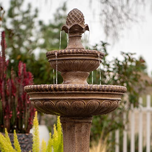 XBrand solar-panel powered pump runs quietly for effortless outdoor ambiance.