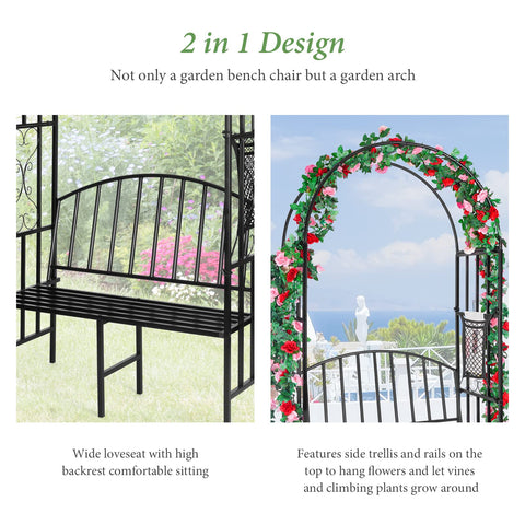 XCSOURCE powder-coated iron arch withstands weather for long-lasting outdoor use.