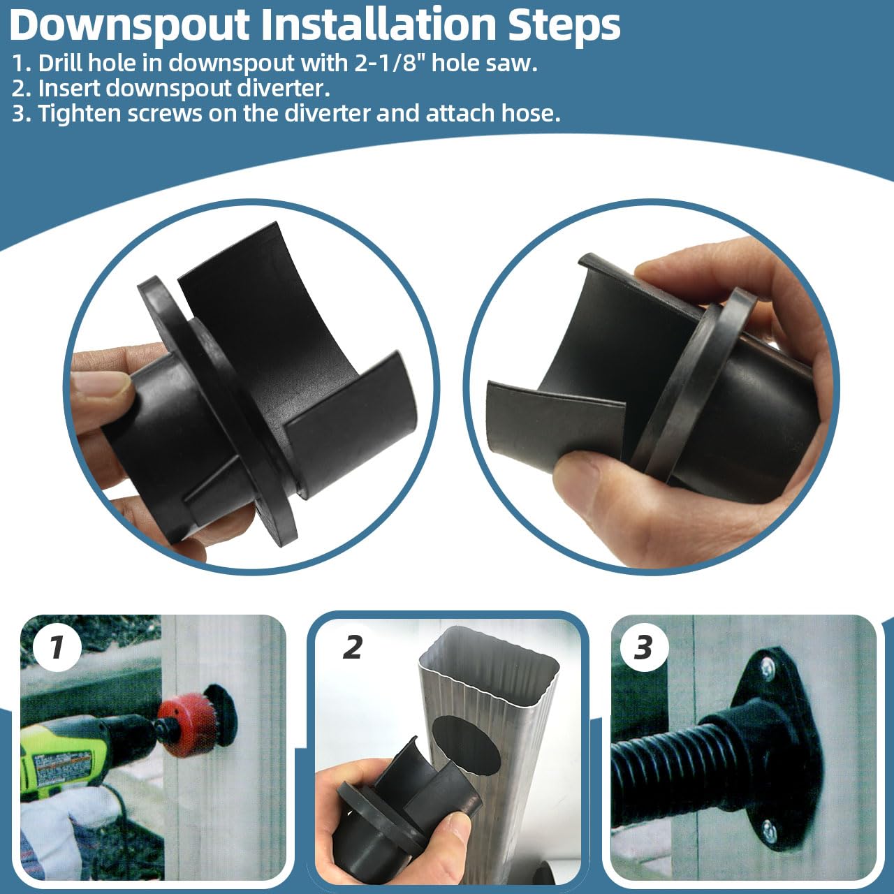 XCWT plastic barrel conversion keeps rainwater cleaner.