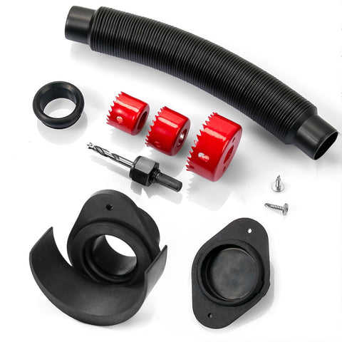 XCWT rain barrel diverter kit connects 2x3 downspout for rain capture.
