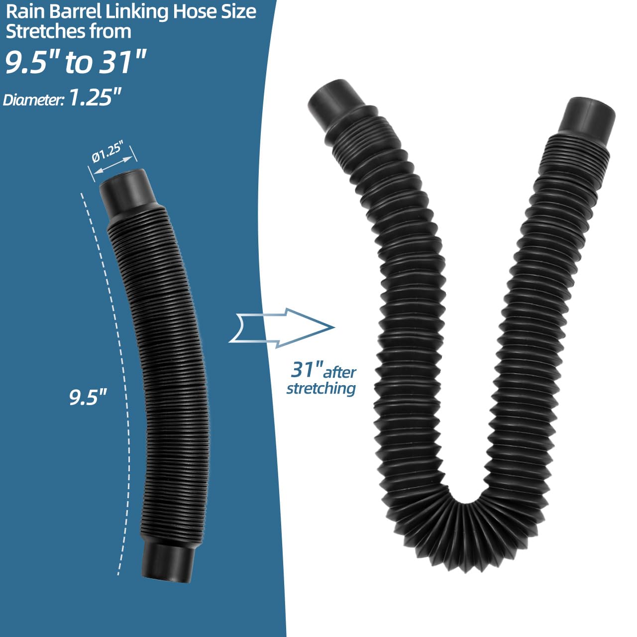 XCWT fits standard rectangular downspouts for versatile use.