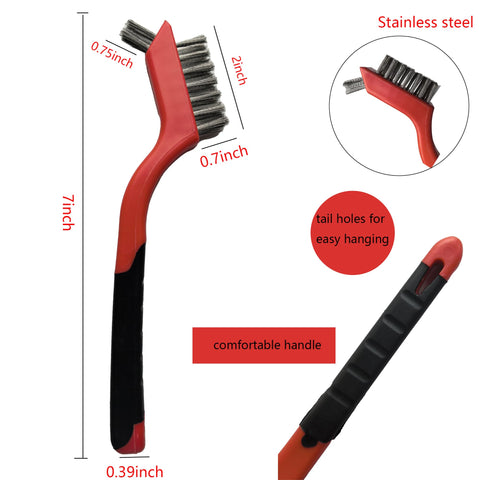 XDMTWLKJ stainless steel bristles close-up showing durability.