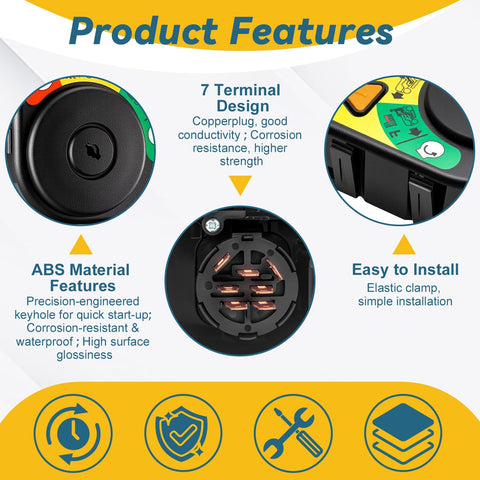 XDTIME ignition switch compatibility with Cub Cadet and MTD riding mowers
