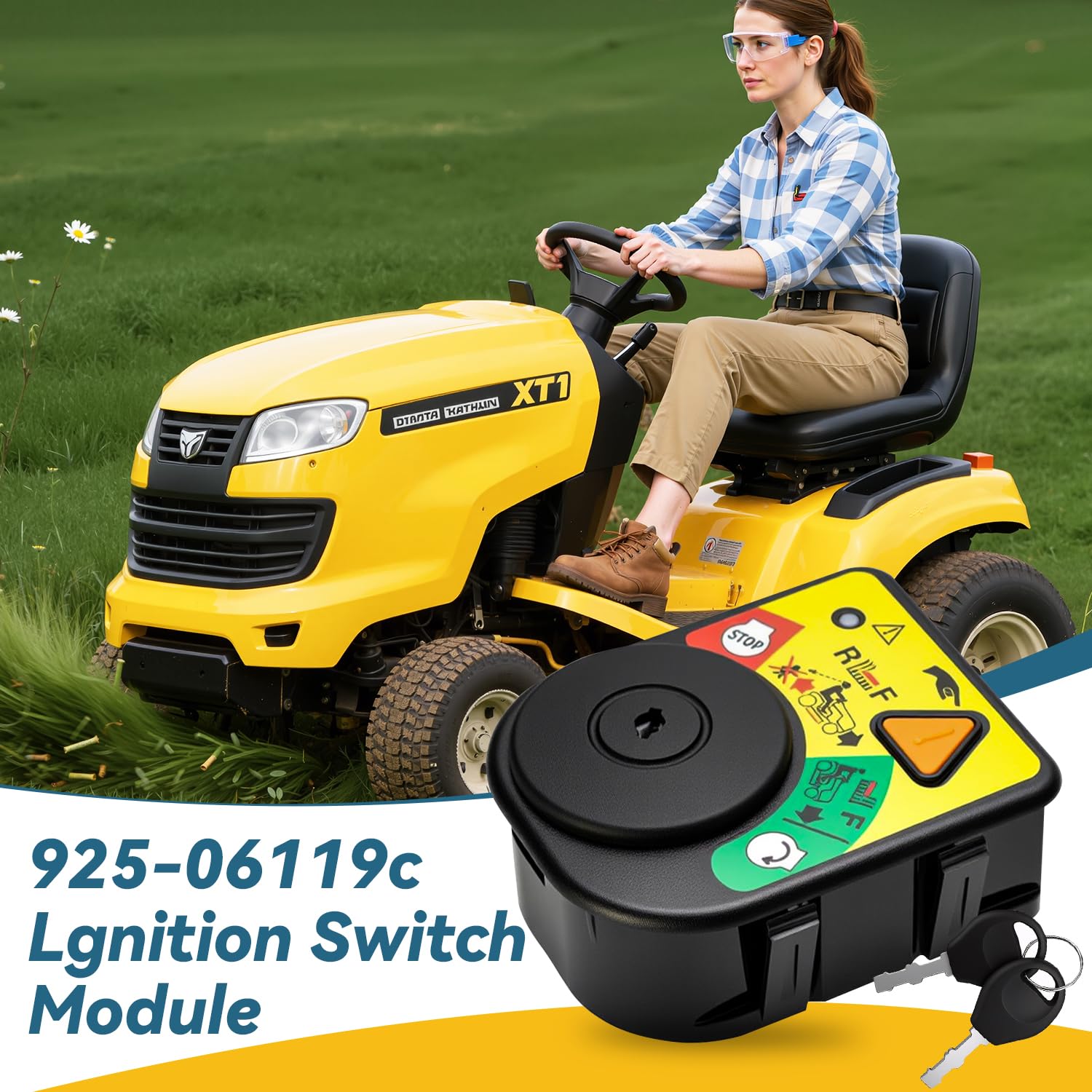 XDTIME durable ABS ignition switch for long-lasting lawn care