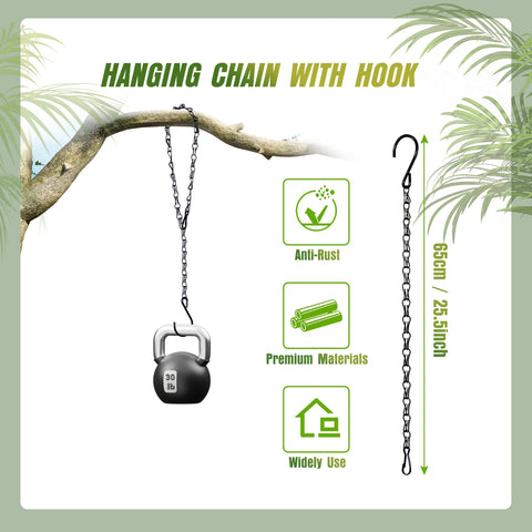 XDW-GIFTS chain with adjustable clip for customizable hanging height.