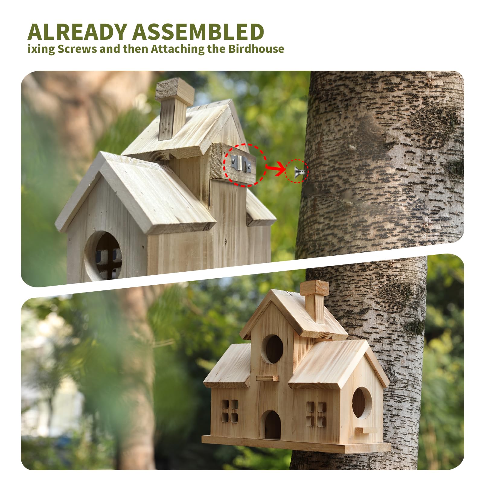 XDYGHH durable cedar construction withstands rain, sun, and seasonal changes