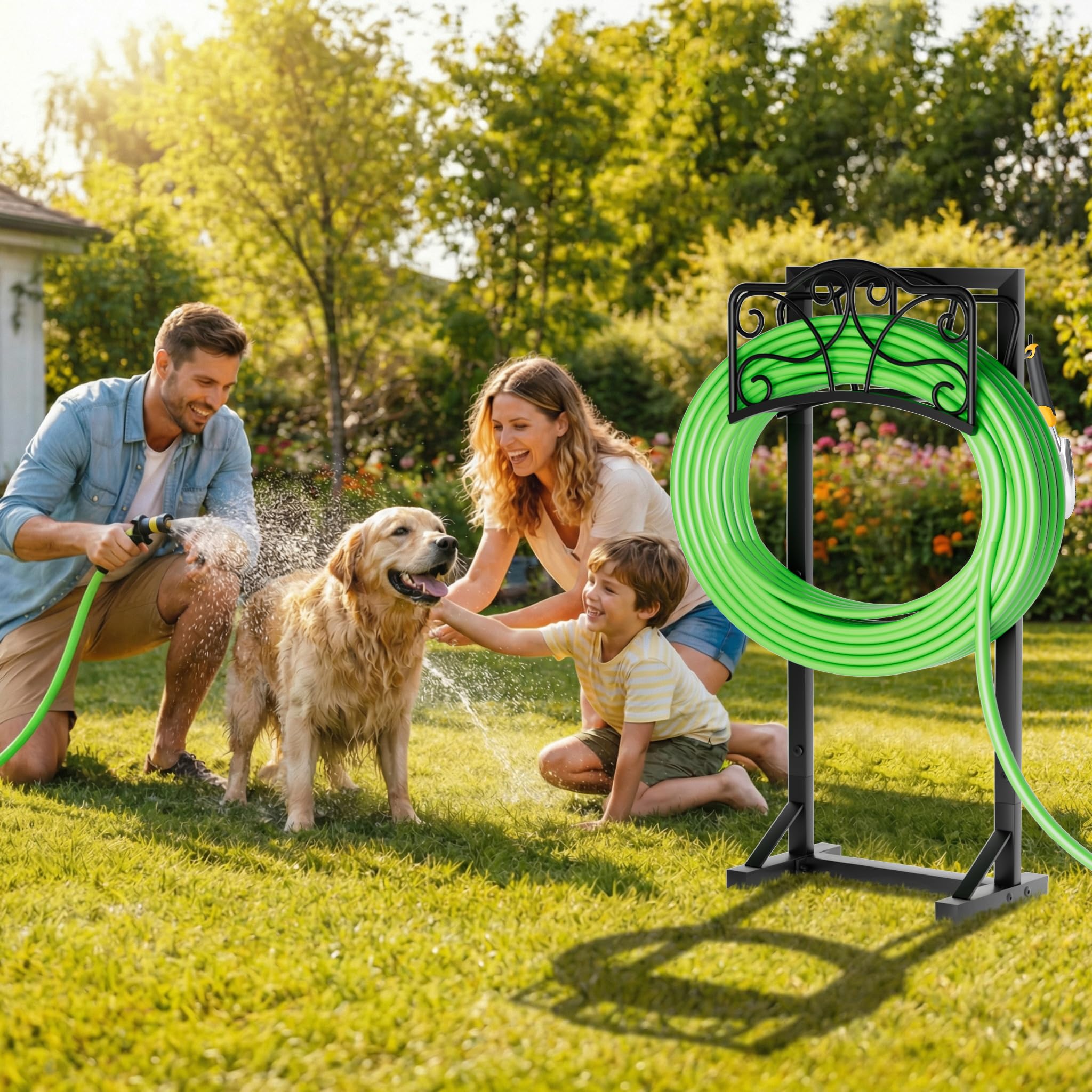 Xeapoms freestanding holder moves with you as garden plans change.