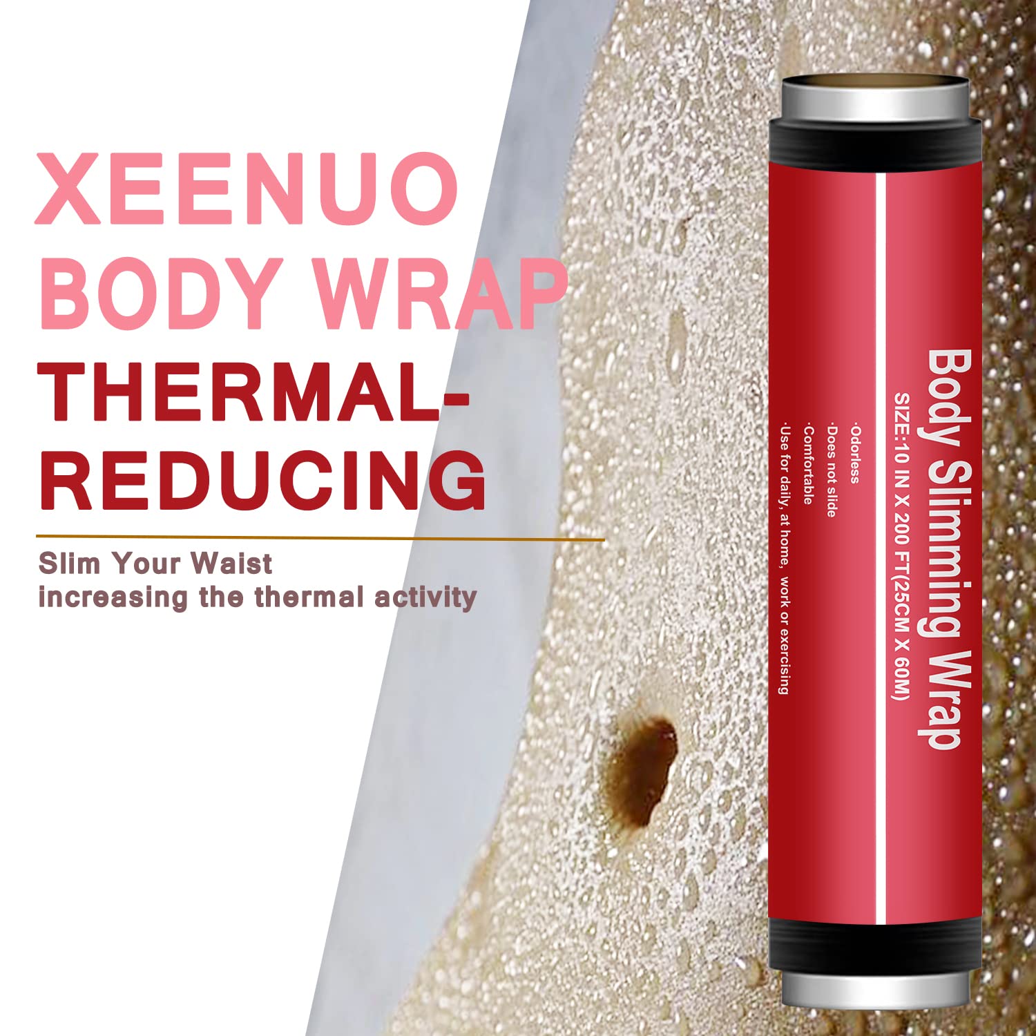 XEENUO wrap edge close-up shows strong adhesion and elasticity.