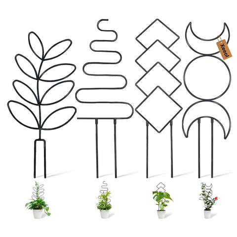 Xeeol Larger 23inch trellis front view for sturdy indoor and outdoor climbing plant support