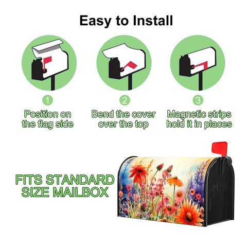 Xeerrfan standard size wrap fits most U.S. mailboxes for quick decoration