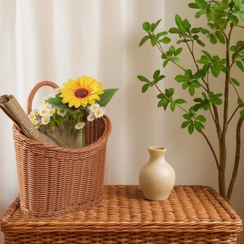 Xekley lightweight hanging basket with a top handle loop for easy installation