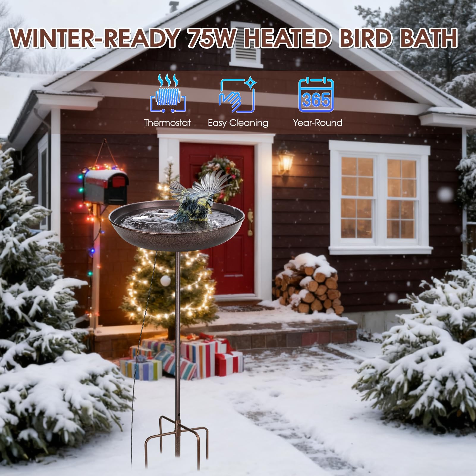 Xensdenban 12.5-inch bowl space suitable for multiple birds