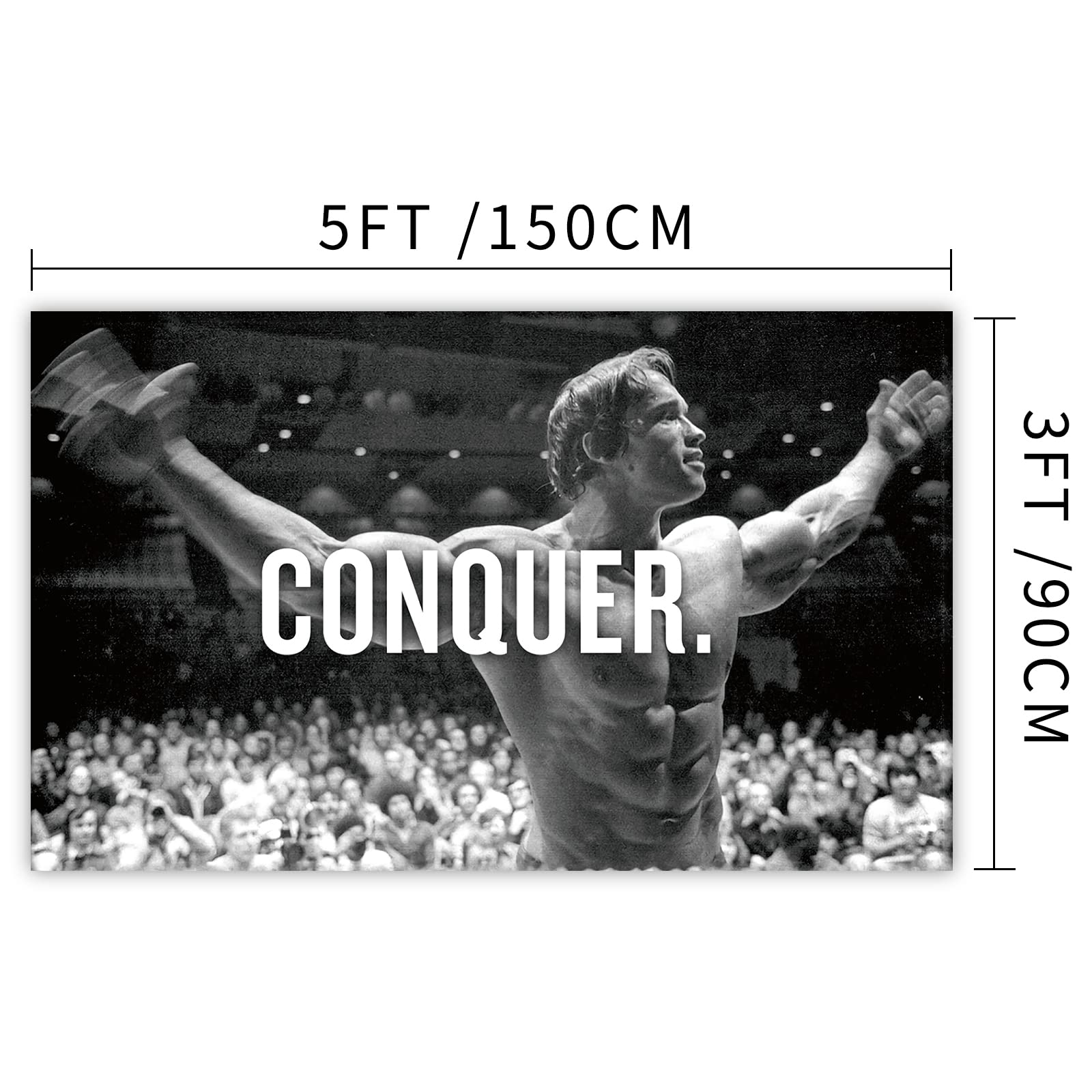 XEODE conquer flag made of durable polyester for indoor or outdoor display.