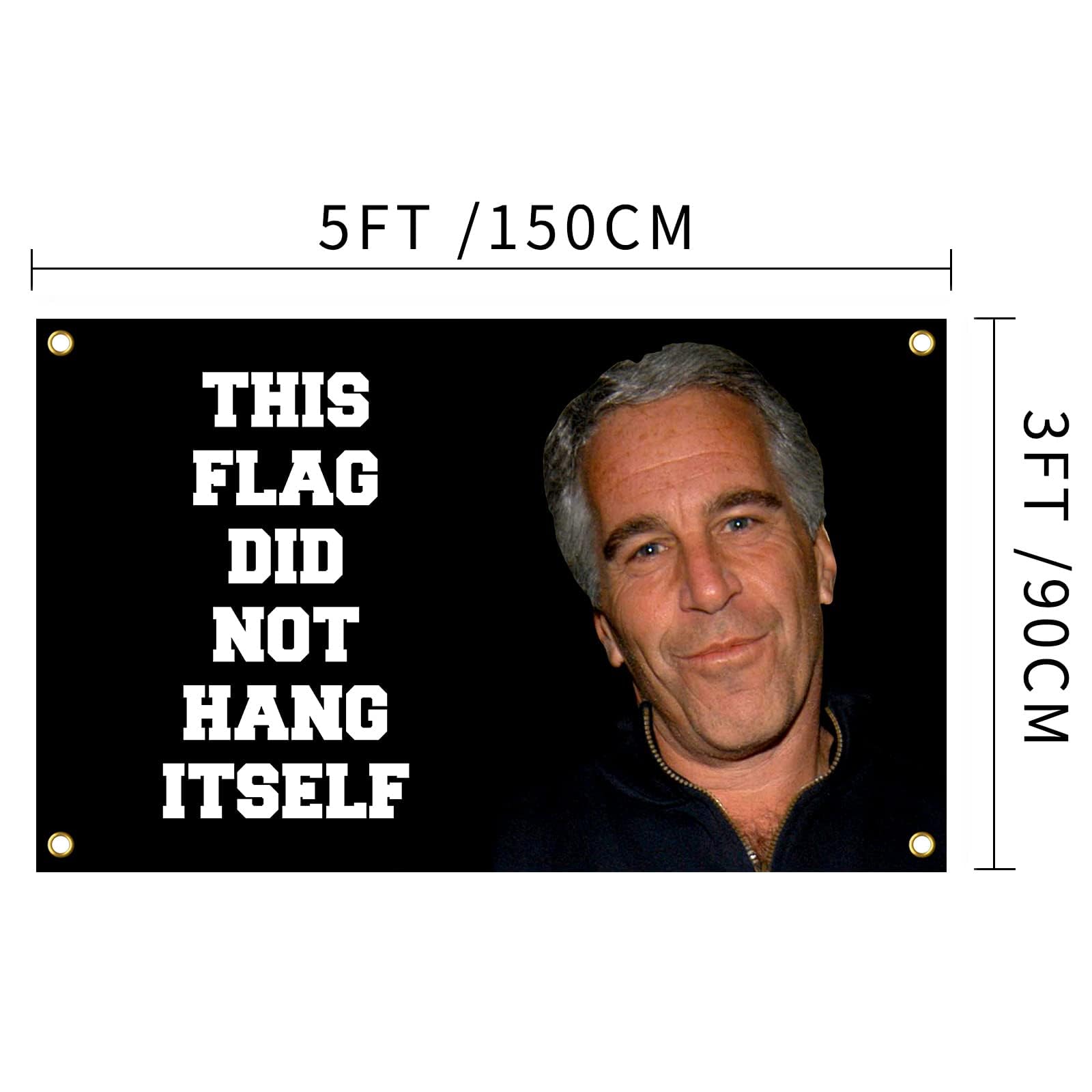 XEODE Jeffrey Epstein tapestry design flag, bold wall decor and conversation starter.