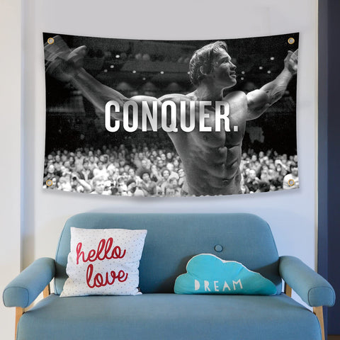 XEODE office gym wall decor flag adds motivational flair to spaces.