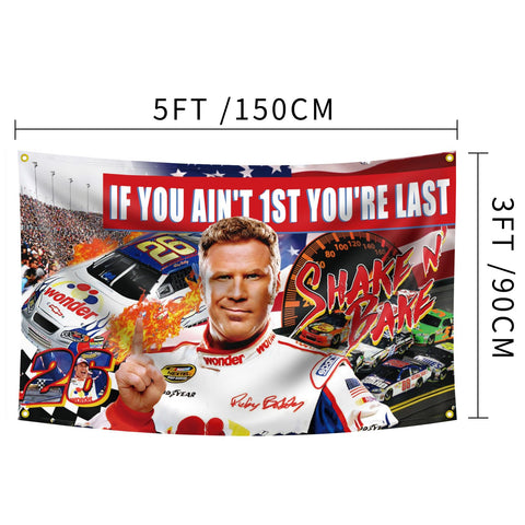 XEODE Talladega Nights banner flag adds vibrant, durable wall decor for parties.